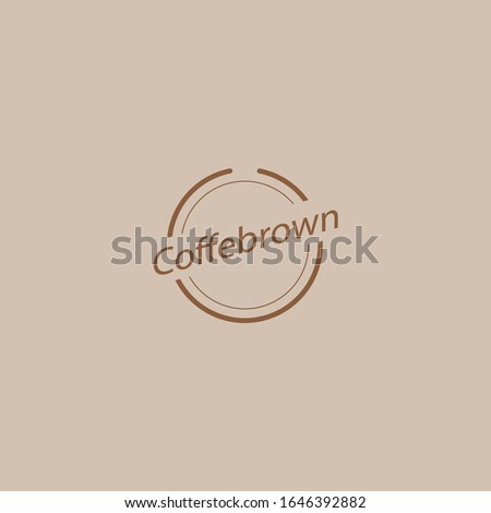 Coffebrown logo simple memorible for caffe drink