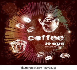 coffee abstract background
