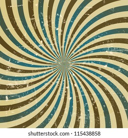 Coffee abstract hypnotic background. vector illustration