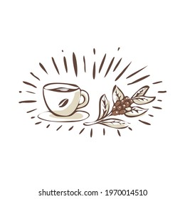 Coffee addict graphic illustration vector art t-shirt design
