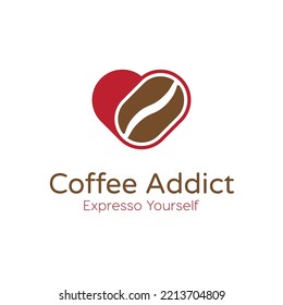 Coffee Addict and Lovers Logo Design for Coffe Shop