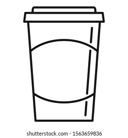 Coffee addiction icon. Outline coffee addiction vector icon for web design isolated on white background