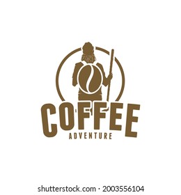 coffee adventure logo vector illustration