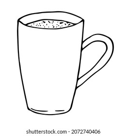 Coffee Americano, Vektorgrafik, handgezeichnet