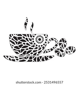 Coffee Animal Mandala, Animal Silhouette