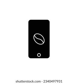 Coffee App glyph icon. illustration graphic of Coffee App glyph