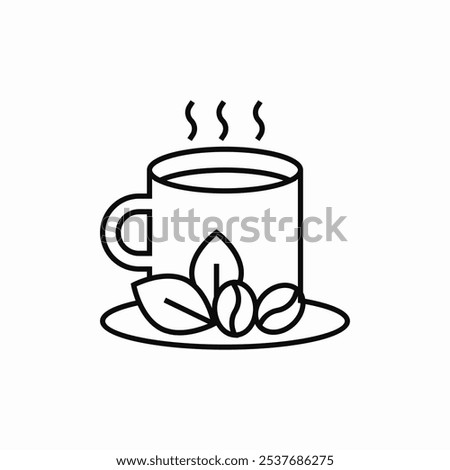coffee aroma icon sign vector