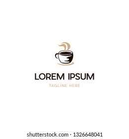 Coffee Aroma Latte Creative Vector Logo Design