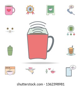 coffee aroma in mug icon. coffee icons universal set for web and mobile