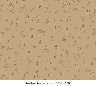 
Coffee aromatic pattern, suitable for packaging, custom sheets, coffee racks.