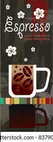 coffee around the world - set of four banners