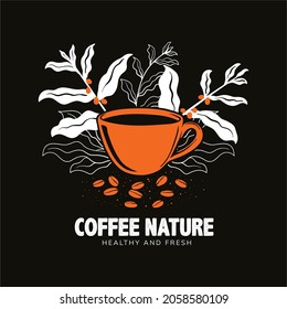 coffee artwork for t-shirt and others design