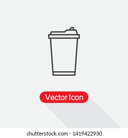 Coffee Away Cup Icon Vector Illustration Eps10