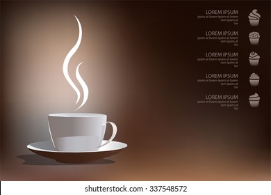 coffee background 100% vector