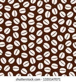 Coffee background. Coffee beans icon. Vector