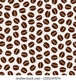 Coffee background. Coffee beans icon. Vector