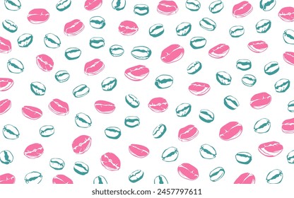 coffee background. Coffee beans pattern background. Coffee beans isolated on a white background. Coffee Beans Illustration for packaging.