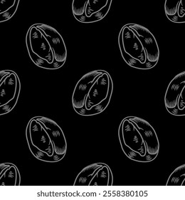 coffee background. Coffee beans pattern background. Coffee beans wallpaper. Coffee Beans Illustration for packaging.
