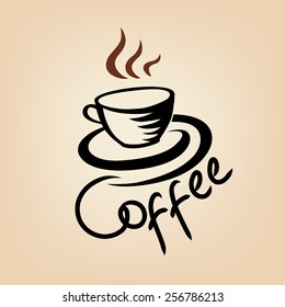 Coffee background. Coffee house concept.