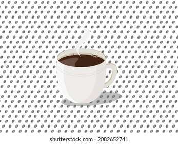 coffee background icon vector design