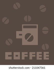 coffee background illustration vector