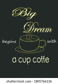 Coffee background image with quotes around it
