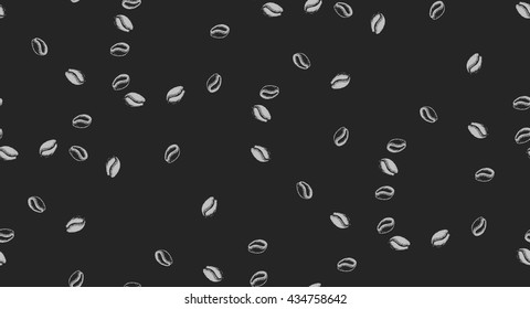 Coffee background. Seamless pattern.