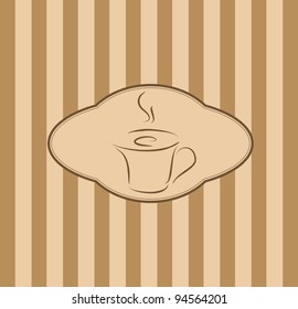 coffee background - stylized image. Illustration