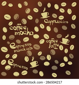 coffee background vector