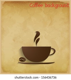 Coffee background. Vector eps10.