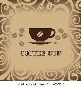 coffee background, vector illustration