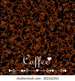 Coffee background. vector Illustration 