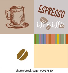coffee, background, wrapping paper