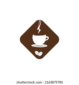 coffee badge logo template. coffee icon, sign and symbol.