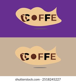 Ilustración vectorial del logotipo de la insignia del café