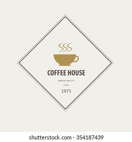 Coffee badges  design vintage retro style