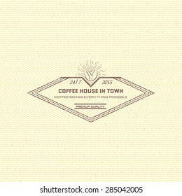 Coffee badges logos and labels for any use, on a white background.