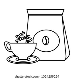 coffee bag with cup