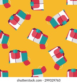 coffee bag flat icon,eps10 seamless pattern background