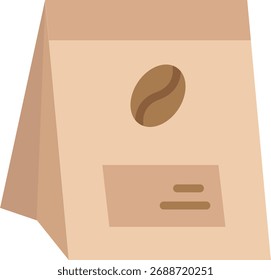 Bolsa de café Ilustración vectorial plana