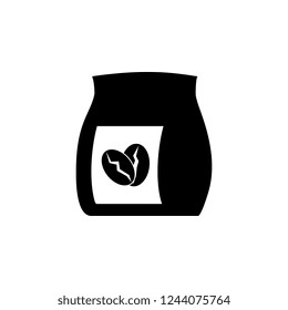 coffee, bag, grains icon. Simple glyph vector of food set for UI and UX, website or mobile application