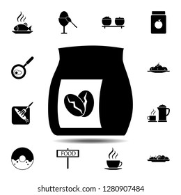 coffee, bag, grains icon. Simple glyph vector element of Food icons set for UI and UX, website or mobile application