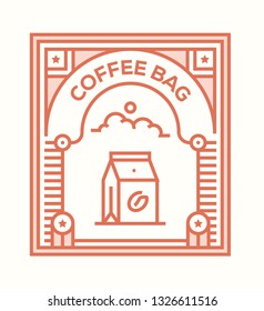 COFFEE BAG ICON CONCEPT