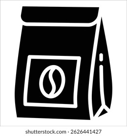 Elemento de icono de bolsa de café para diseño