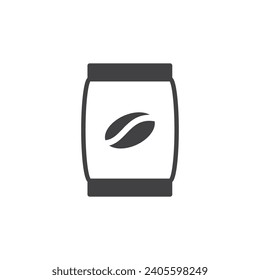 coffee bag icon. sign for mobile concept and web design. outline vector icon. symbol, logo illustration. vector graphics.