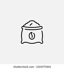 Coffee bag icon sign vector,Symbol, logo illustration for web and mobile