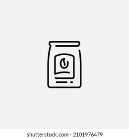 Coffee bag icon sign vector,Symbol, logo illustration for web and mobile
