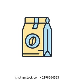 coffee bag icons  symbol vector elements for infographic web