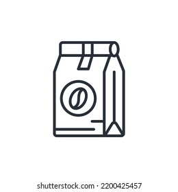 coffee bag icons  symbol vector elements for infographic web