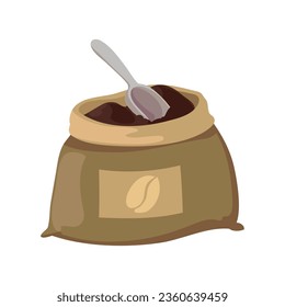 vector de ilustración de bolso de café aislado